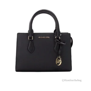 Michael Kors Women s Polyester Sheila Satchel Medium Handbag Zipper Black