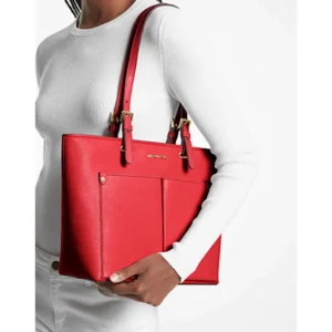 Michael Kors Womens Jet Sest Travel Medium Double Pocket Tote Powder Blush 35F3GTVT3B 424