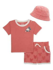 Mickey Mouse Baby Boy 2 Piece French Terry Short Set Sizes 0 24 Months