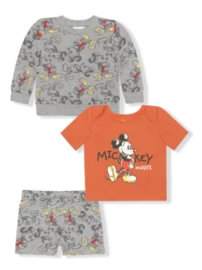 Mickey Mouse Baby Boy 2 Piece French Terry Short Set Sizes 0 24 Months