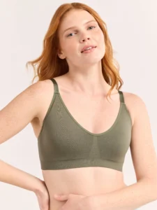 Mills by Millie Bobby Brown Women s Seersucker Flutter Bralette Sizes XS XXXL
