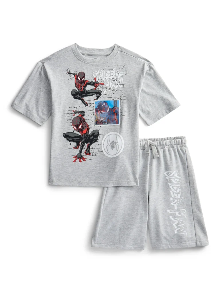 Minecraft Boys Graphic Tee and Fleece Shorts Set, 2-Piece, Sizes 4-16