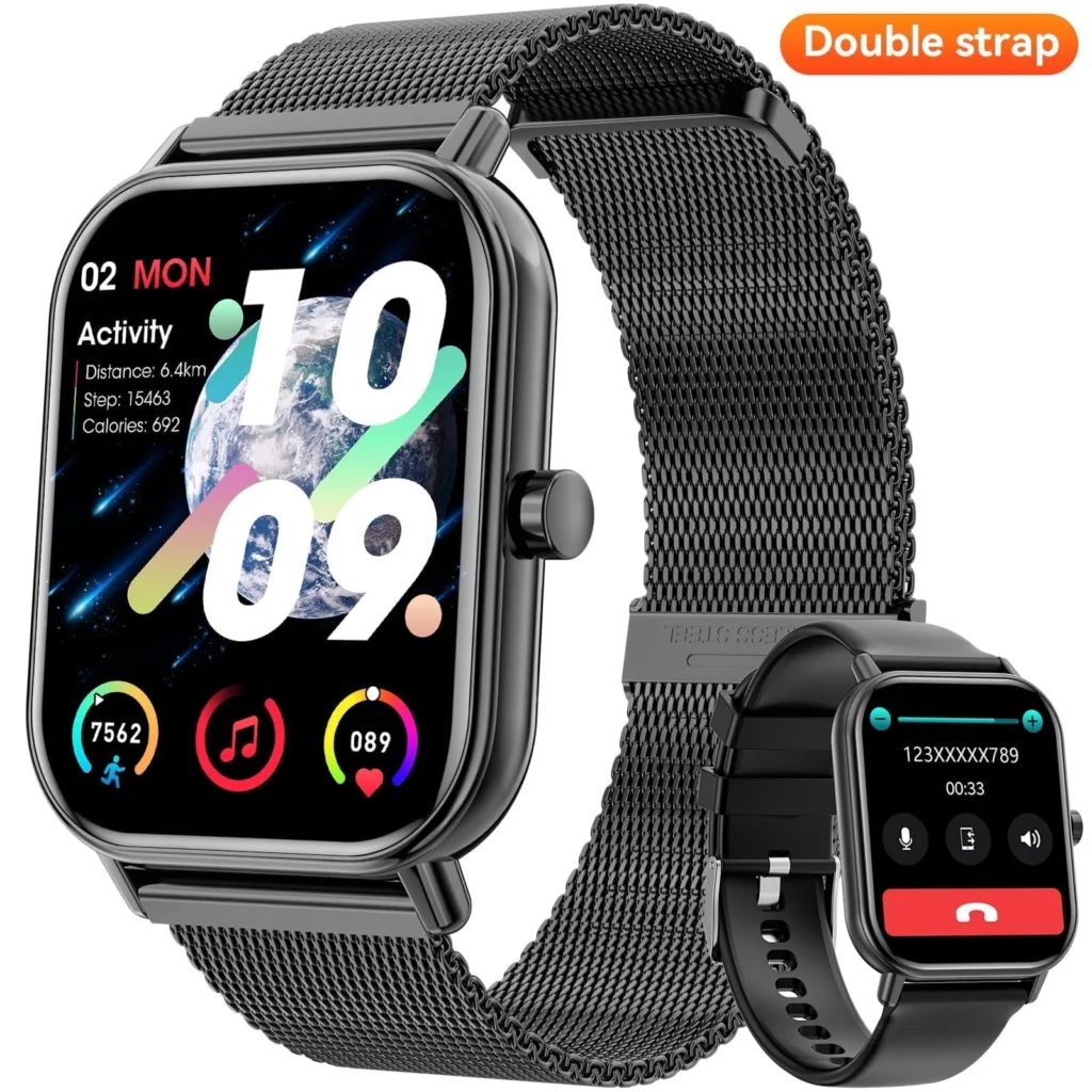 Mingdaln 2025 New 1 85 inch Men Women s Smartwatch Answer Make Calls 100 Sports Modes Message Reminder IP67 Waterproof Fitness Tracker Android Iphone
