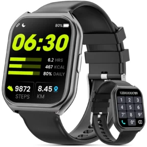 Mingdaln Smart Watch Android Iphone IP68 Waterproof Suitable Women Men 100 Sports Modes 1 85 inch Fitness Tracker Answer Make Calls Message Reminder