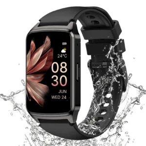 Mingdaln Smart Watch Android Iphone IP68 Waterproof Suitable Women Men 100 Sports Modes 1 85 inch Fitness Tracker Answer Make Calls Message Reminder