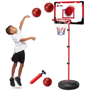Mini Basketball 6 Inch Pack 5 Hoop Set PVC Outdoor Indoor Balls Small Hoops Pool Parties Boys Girls Birthday Party Favors Game Prizes Goodie Bags Kid