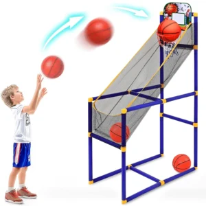 Mini Basketball 6 Inch Pack 5 Hoop Set PVC Outdoor Indoor Balls Small Hoops Pool Parties Boys Girls Birthday Party Favors Game Prizes Goodie Bags Kid