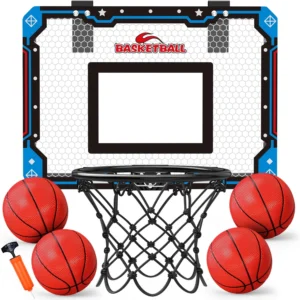 Mini Basketball 6 Inch Pack 5 Hoop Set PVC Outdoor Indoor Balls Small Hoops Pool Parties Boys Girls Birthday Party Favors Game Prizes Goodie Bags Kid