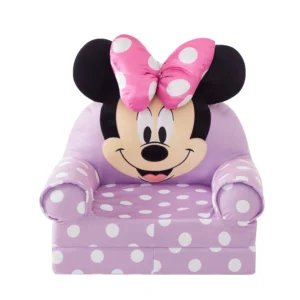 Minnie Mouse 2 in 1 Polyester Flip Out Chair for Kids Pink