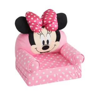 Minnie Mouse 2 in 1 Polyester Flip Out Chair for Kids Pink