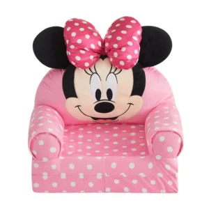 Minnie Mouse 2 in 1 Polyester Flip Out Chair for Kids Pink