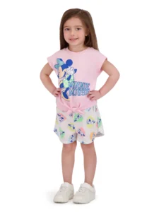 Minnie Mouse Toddler Girl s Short Sleeve All Over Print Dress Sizes 12M 5T