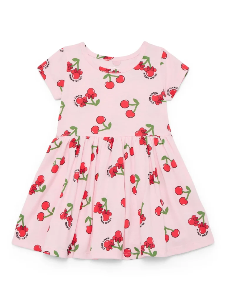 Minnie Mouse Toddler Girl s Short Sleeve All Over Print Dress Sizes 12M 5T