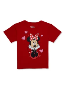 Minnie Mouse Toddler Short Sleeve Graphic Crewneck Tee Sizes 12M 5T 1