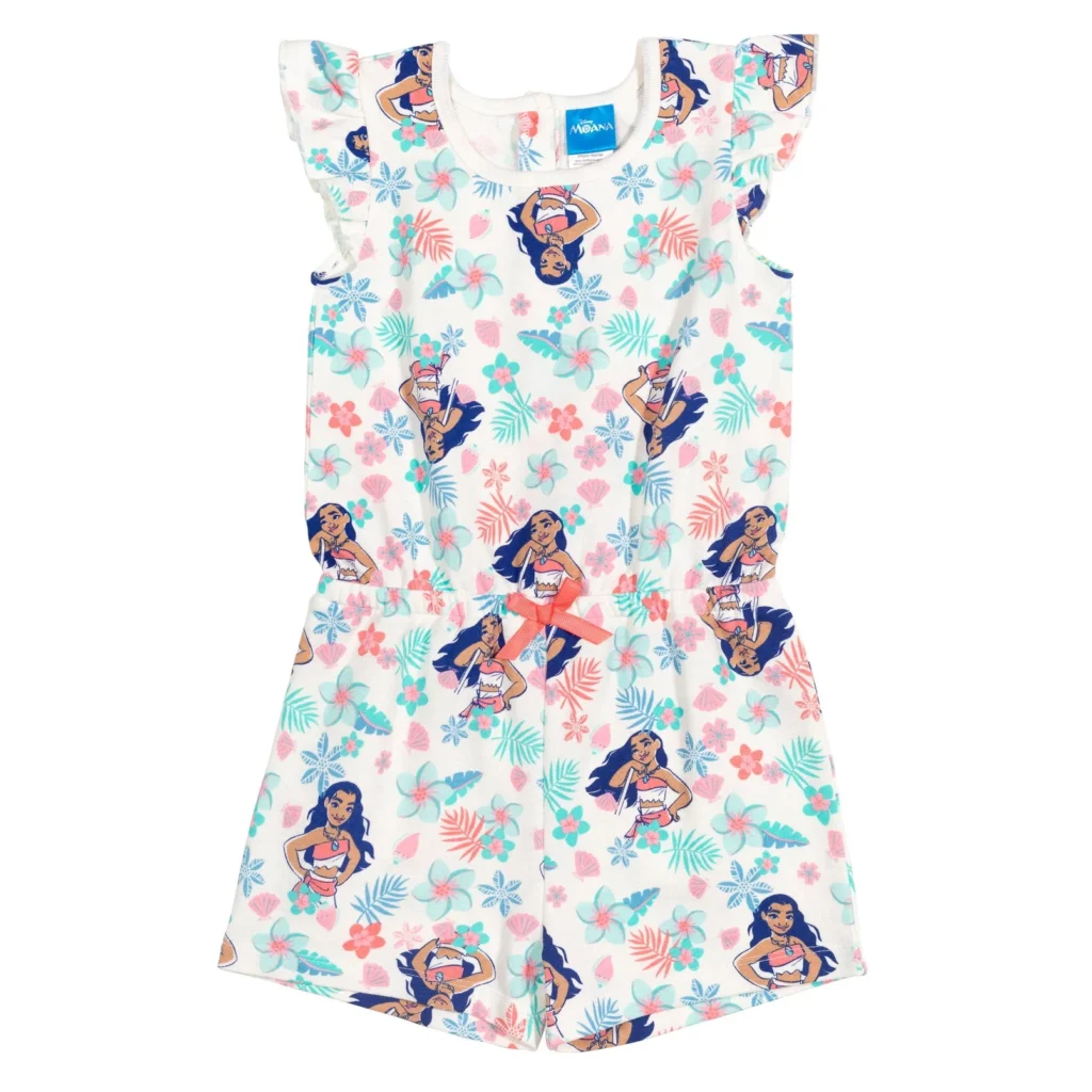 Moana Girl s Sleeveless Graphic Romper Sizes 4 12