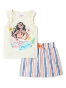 Moana Girls Ringer Graphic Tank Top Sunkissed Sizes 4 16