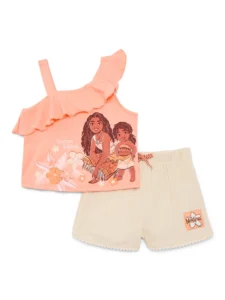 Moana Girls Ringer Graphic Tank Top Sunkissed Sizes 4 16