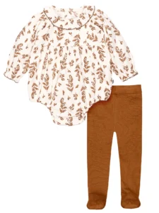 Modern Moments by Gerber Baby Girl Box Fit Top and Harem Pant Outfit Set 2 Piece Sizes 0 3 Months 24 Months