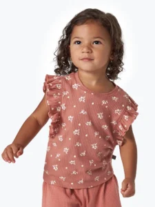 Modern Moments by Gerber Toddler Girl Top and Short Set Sizes 12 Months 5T
