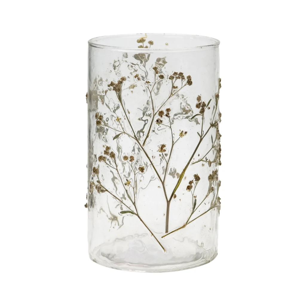 MS Dried Flrl Vase glass