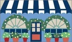 MTH BLU FLR PFFY BOW