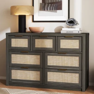 My Texas House Monroe 5 Drawer Dresser Brushed Oak Finish