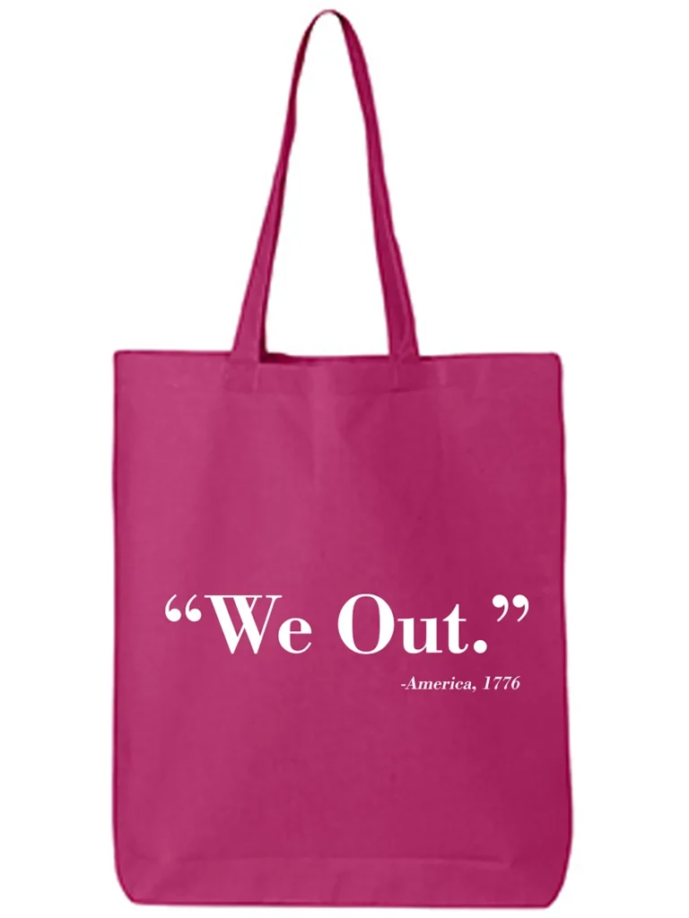 NB AMER Stylish Cut Out Tote Bag – Lightweight & Versatile — alternate angle showing full product