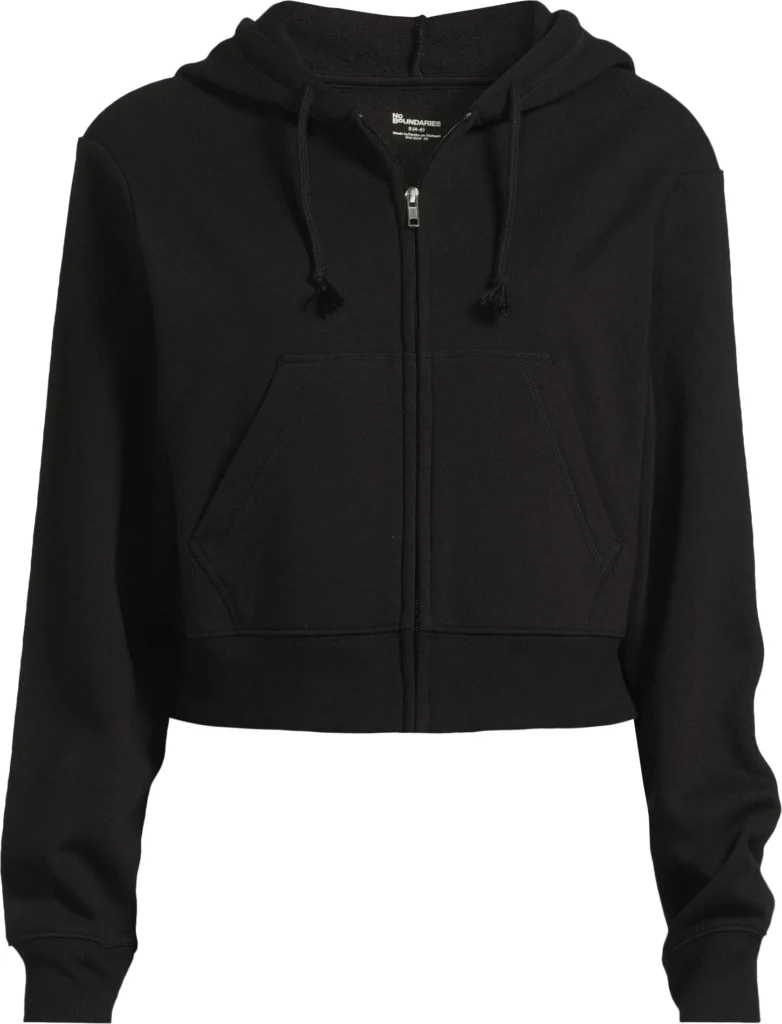 NB Cropped Lightweight Hoodie – Versatile Athleisure Comfort — close-up detail of design and finish