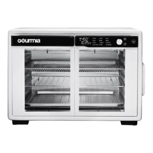 New Gourmia 1700W 6 Slice Digital Toaster Oven Air Fryer With 19 One Touch Presets Stainless Steel