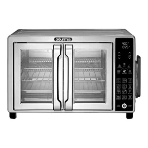 New Gourmia 6 Slice Digital Toaster Oven Air Fryer with 19 One Touch Presets Stainless Steel