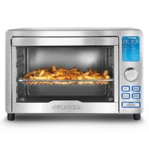 New Gourmia 6 Slice Digital Toaster Oven Air Fryer with 19 One Touch Presets Stainless Steel