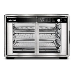 New Gourmia 6 Slice Digital Toaster Oven Air Fryer with 19 One Touch Presets Stainless Steel
