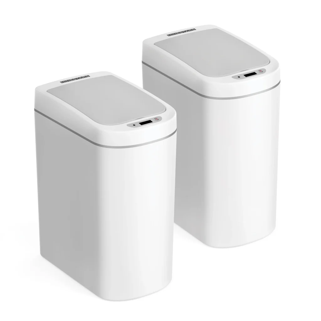 Nine Stars 21 Gal Motion Sensor Can – Large Hands-Free Build — close-up detail of design and finish