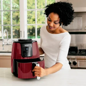 Ninja 4 Qt Air Fryer Nonstick Basket with Crisper Plate 1550 Watts Blak