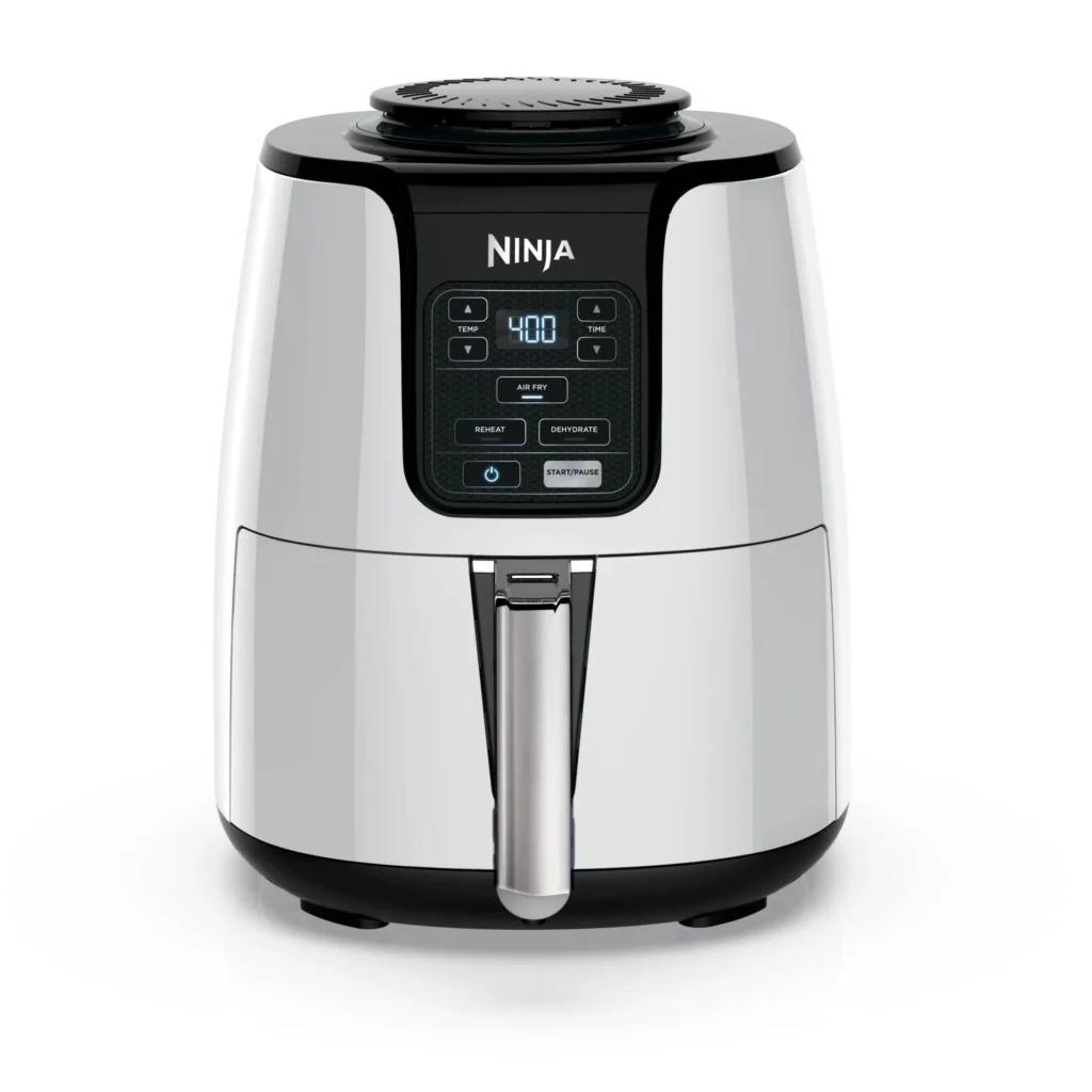 Ninja 4Qt Air Fryer Nonstick Basket with Crisper Plate 1550 Watts White