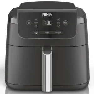 Ninja 4Qt Air Fryer Nonstick Basket with Crisper Plate 1550 Watts White