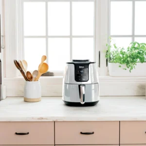 Ninja 4Qt Air Fryer Nonstick Basket with Crisper Plate 1550 Watts White