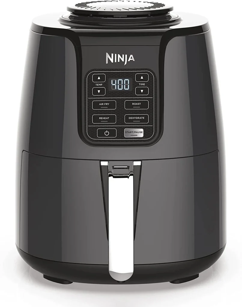 Ninja Air Fryer Roast Bake Air Fry Roast Broil Reheats Dehydrates 4 in 1 Fries Frozen Food Veggies Juicy Meat Less Oil Easy Meals Healthy Meals Compa