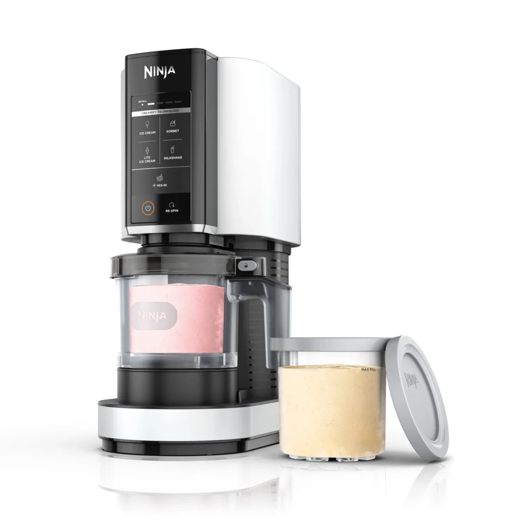 Ninja CREAMi Ice Cream Maker 5 One Touch Programs 2 16oz Pints with Storage Lids NC300