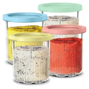 Ninja CREAMi Ice Cream Maker 5 One Touch Programs 2 16oz Pints with Storage Lids NC300