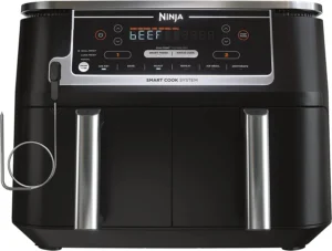 Ninja Foodi 4 in 1 8 Quart 2 Basket Air Fryer with DualZone Technology Black Air Fry Roast More DZ100