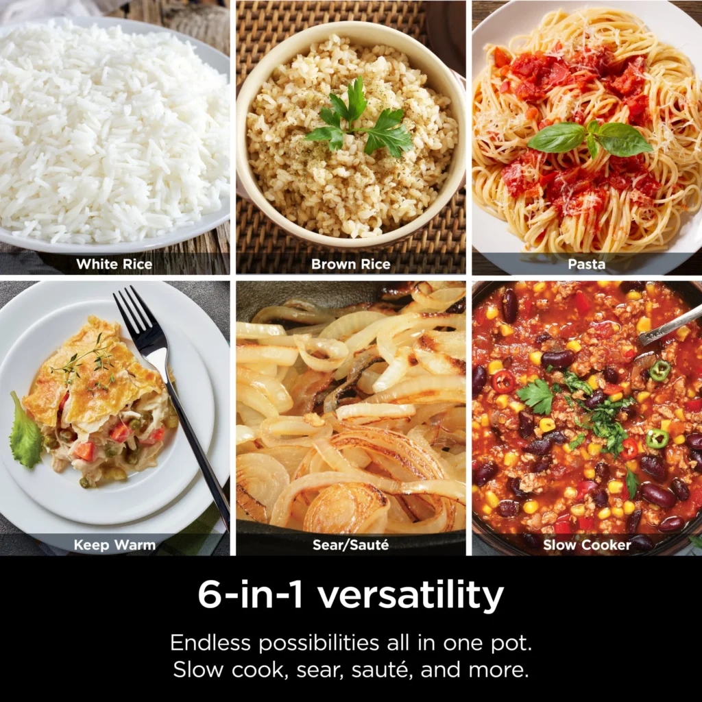 Ninja Foodi 6.5 Qt Possible Cooker – White Stainless Multi-Cooker — alternate angle showing full product