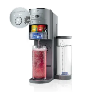 Ninja Thirsti Drink System Complete Still and Sparkling Customization Drink Kit with CO2 Canister Flavors and 48oz Reservoir WC1000 Gray