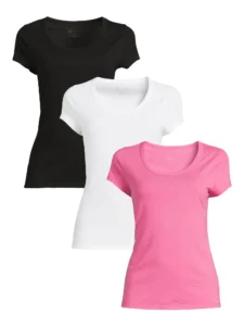 No Boundaries Juniors Scoop Neck T Shirt with Short Sleeves Sizes S 3X
