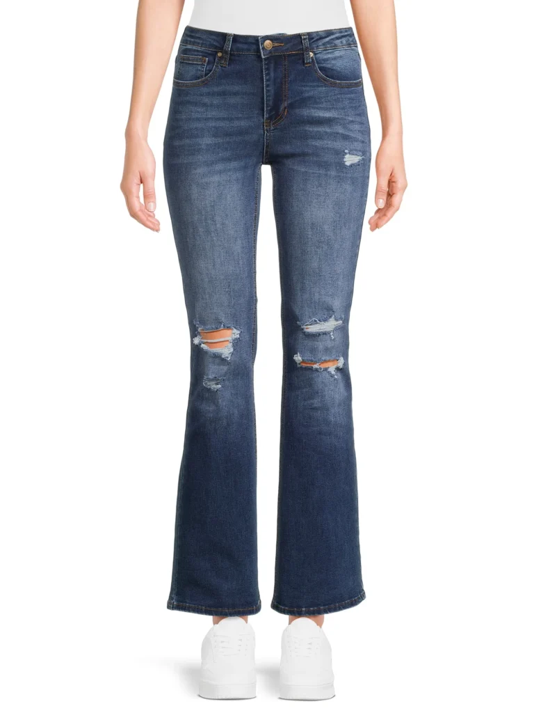 No Boundaries Low Rise Specialty Flare Jeans, 31″ Inseam, Women’s 00-18