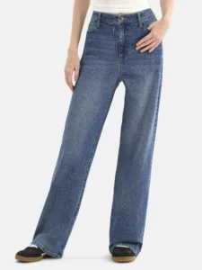 No Boundaries Mid Rise Baggy Wide Leg Jean 31 5 Inseam Women s