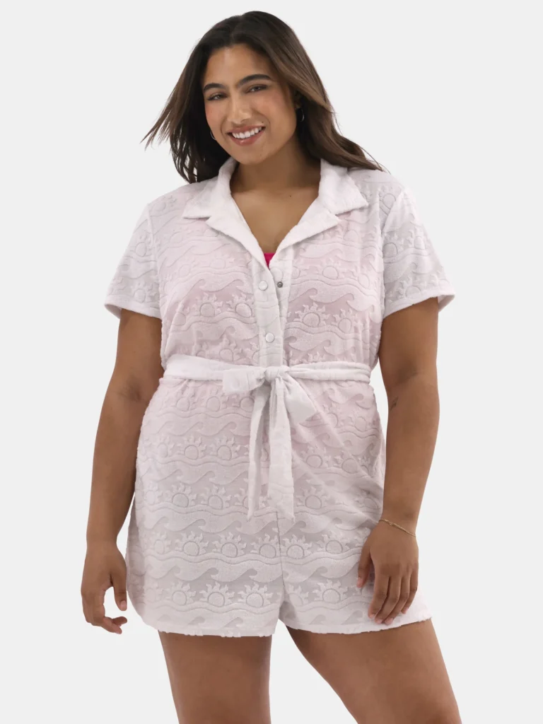 No Boundaries Plus Size Jersey Knit Romper – Effortless Comfort — alternate angle showing full product