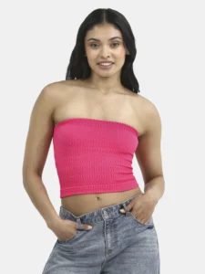 No Boundaries Seamless Textured Tube Top Women s