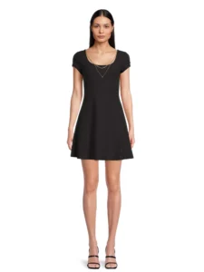 No Boundaries Shirred Bust Midi Dress Juniors