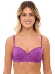 No Boundaries Women s Bow Lace Half Cup Bra Sizes 34B 40DD